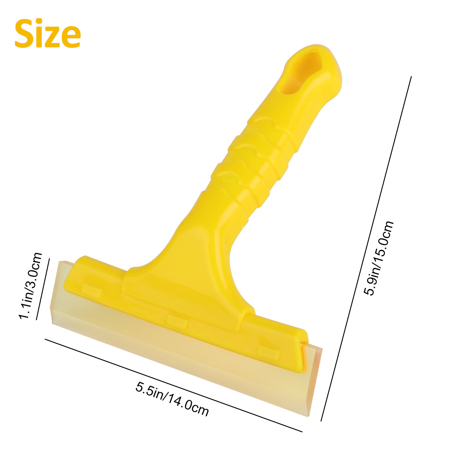 2Pcs Flexible Silicone Squeegee Shower Car Window Glass Door Wiper Cleaner Brush