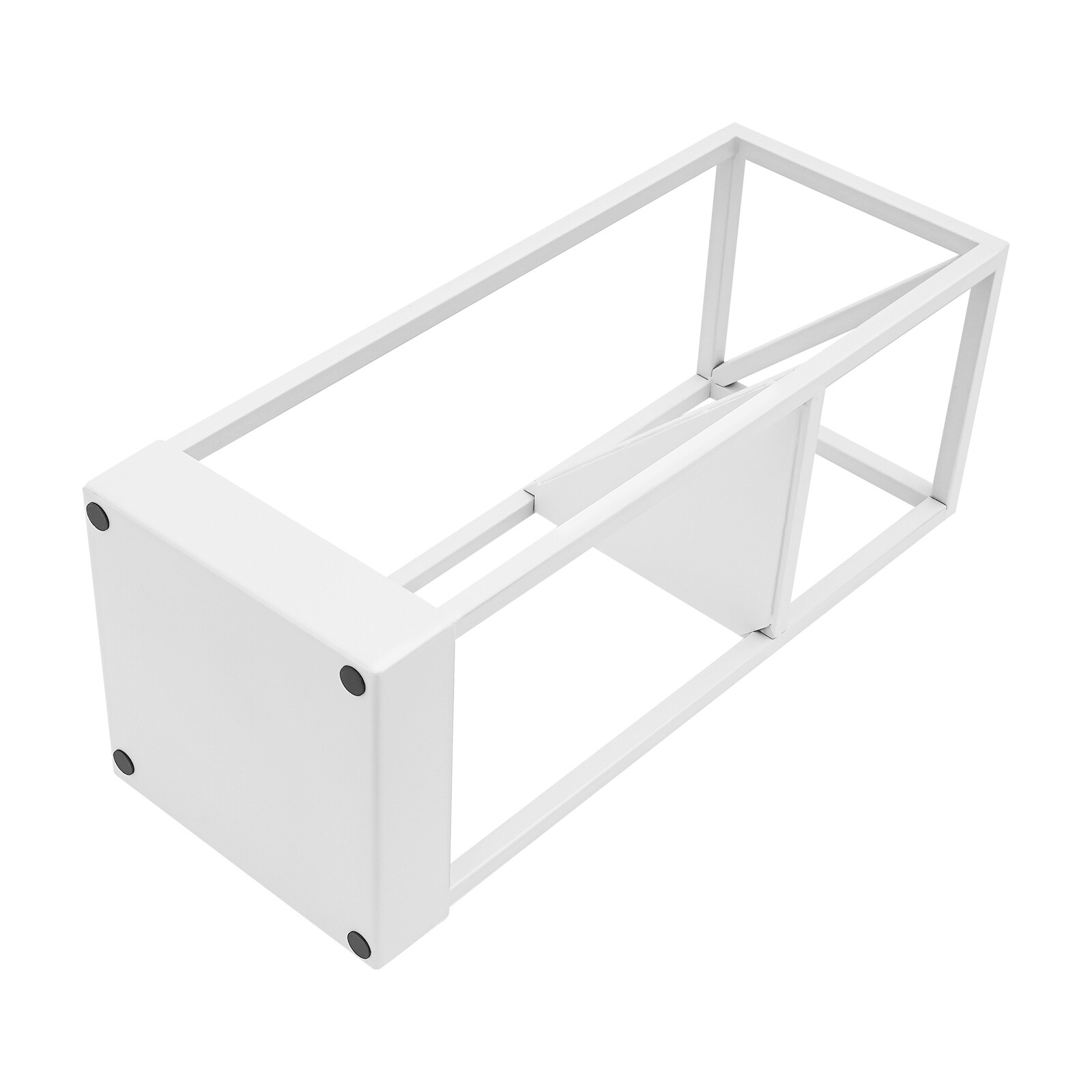 Metal Square Umbrella Rack Cane Holder Modern Entryway Umbrella Rack w/Drip Tray