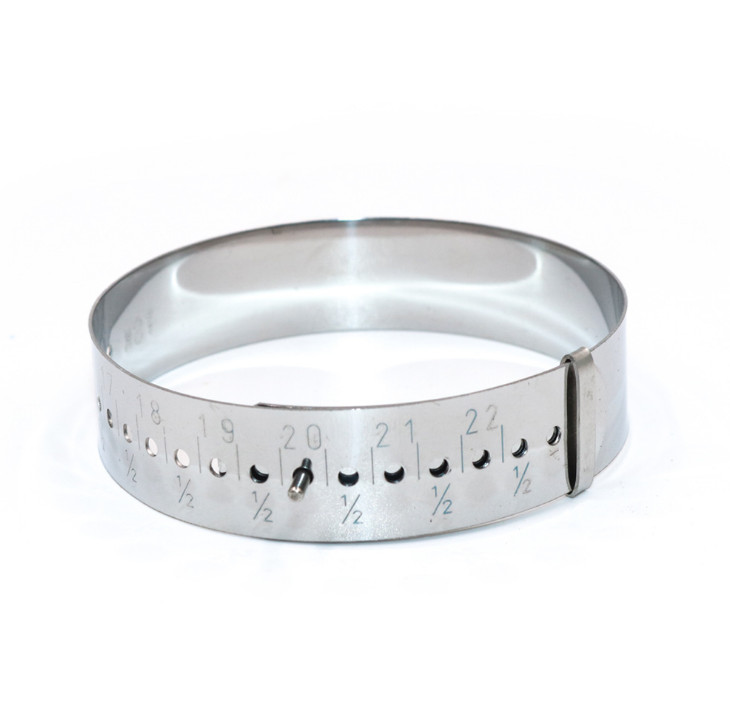 Metal Bangle Gauge Jewelry Making Bracelet Wrist Sizer Measuring 15-22cm Ruler