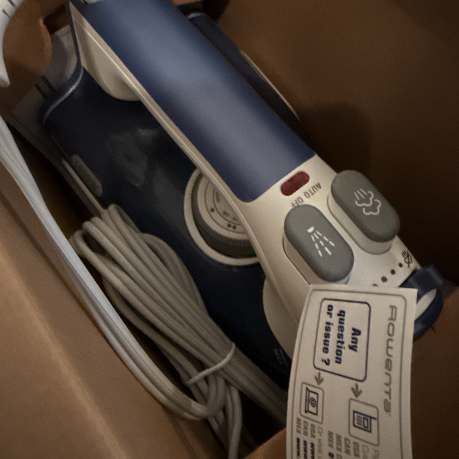 ROWENTA MASTER DW 9050 U1 AUTO-OFF Anti Calc Stainless Steel 1600W Steam Iron