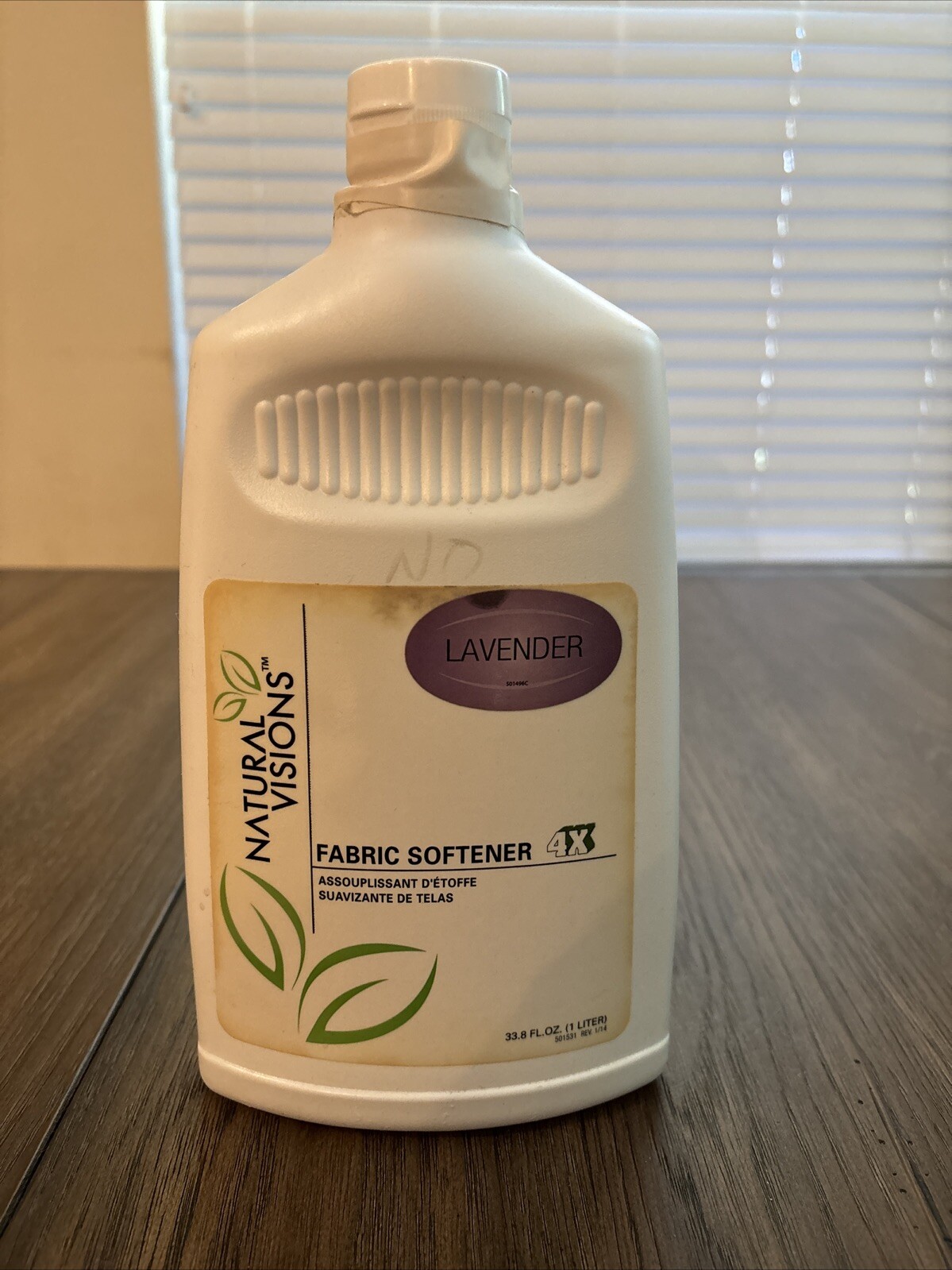 Natural Visions Fabric Softener (Lavender) 33.8 oz 4x Concentrated