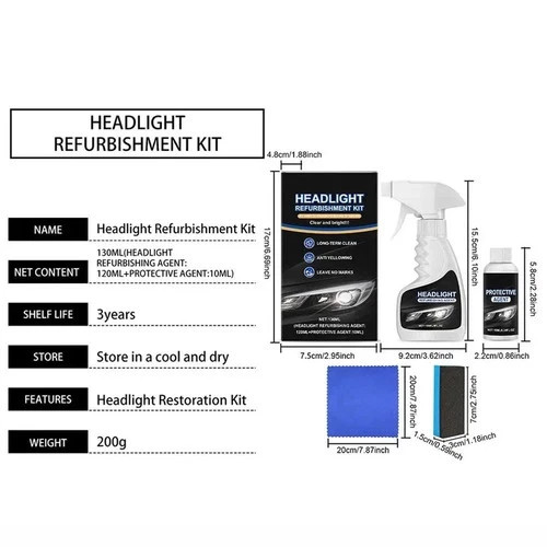 Q4 Headlight Restoration Fullofcarts Headlight Cleaner Headlight Restoration Kit