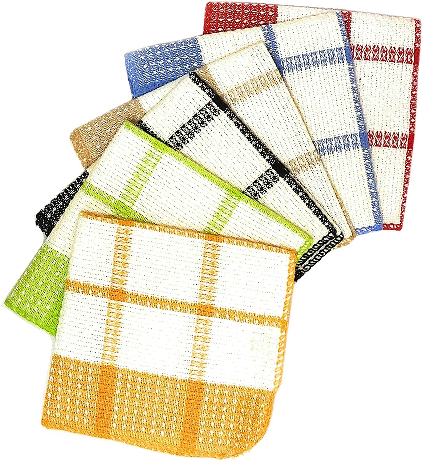 Kitchen Dish Cloths 100% Cotton Super Cleaning Cloth Towel 13×13 Pack Of 12.