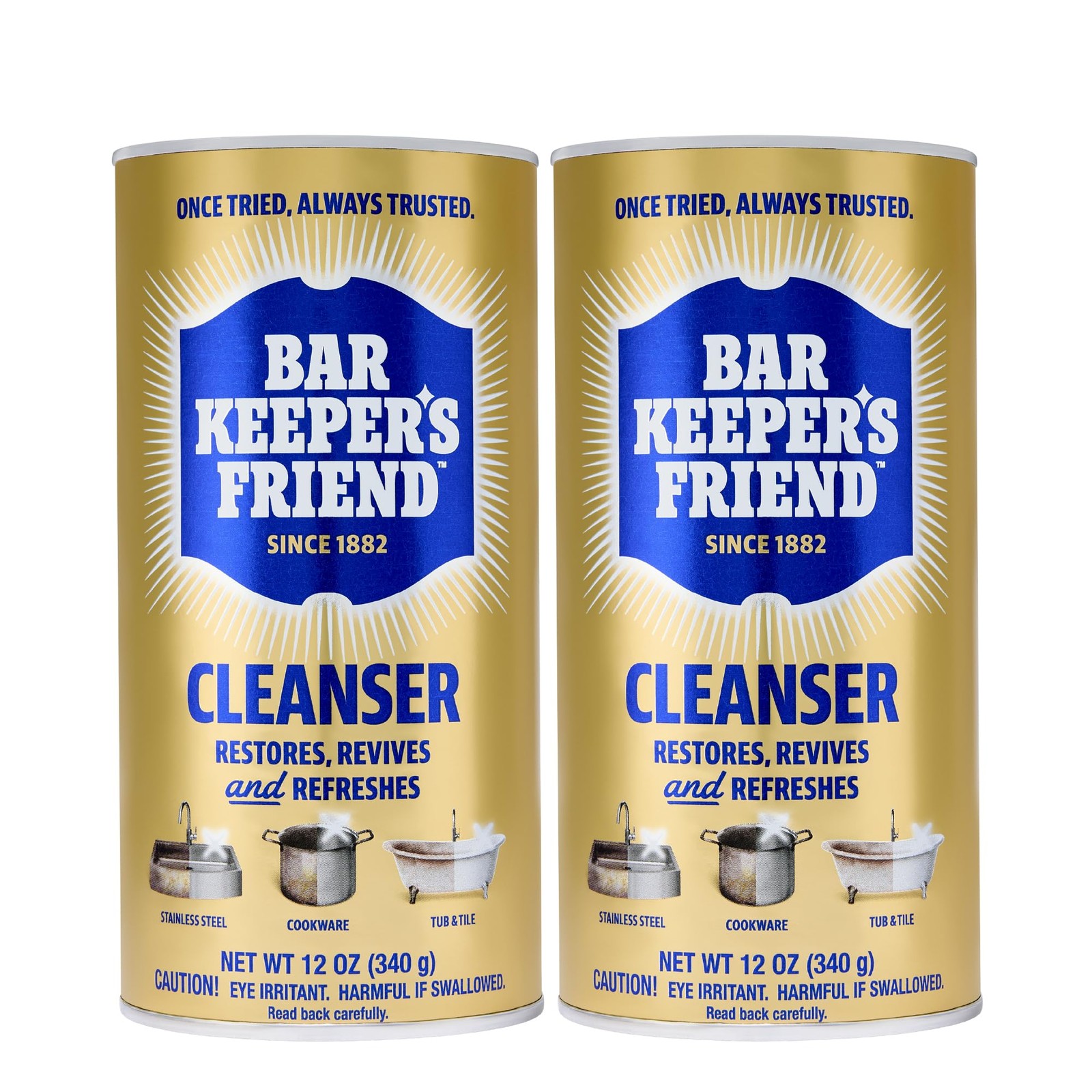 Powder Cleanser, 12 oz x 2, Multipurpose Cleaner, Degreaser & Remover for Bur…
