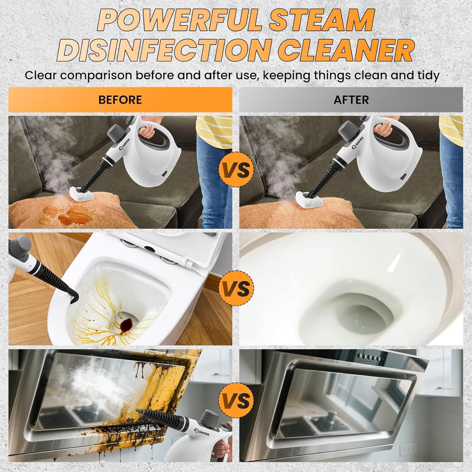 Handheld Steam Cleaner New,Portable Steam Cleaner for Home,1050W Steam Cleaner,8