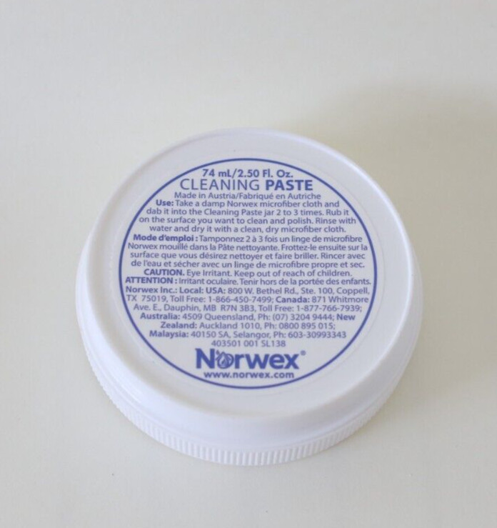 New Norwex 2.50 oz Mini Cleaning Paste Stains Removal Cleans Dirt & Polish