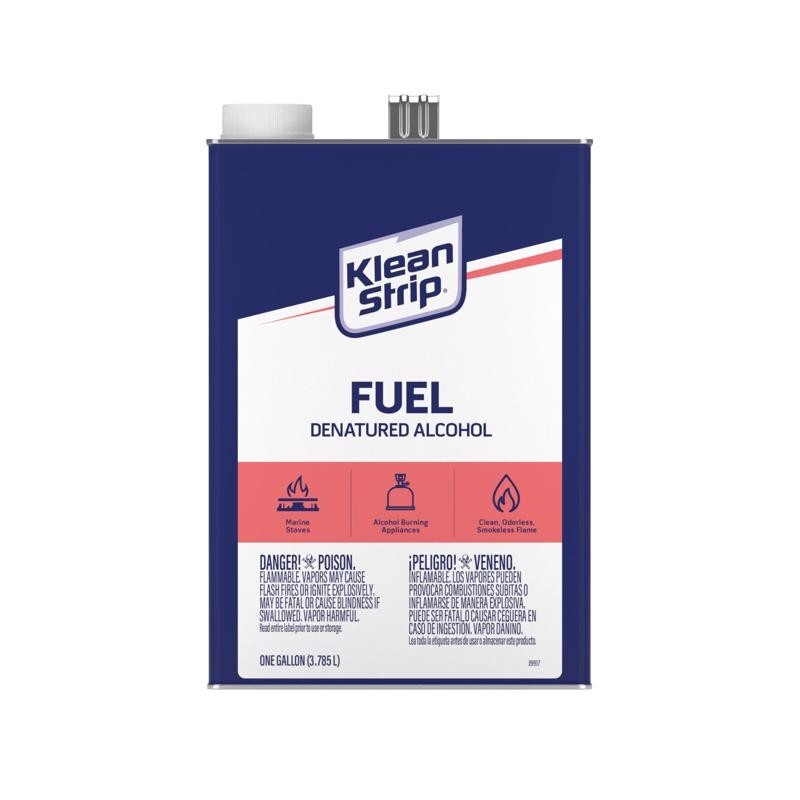 Klean Strip Denatured Alcohol Clean Burning Fuel 1 gal Marine Clean Burning