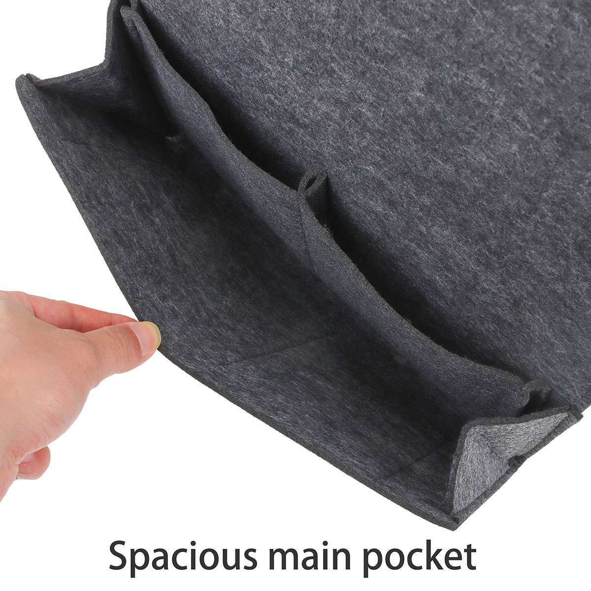 Pockets Bedside Caddy Felt Bed Storage Organizer Hanging Bag Table Holder Pouch