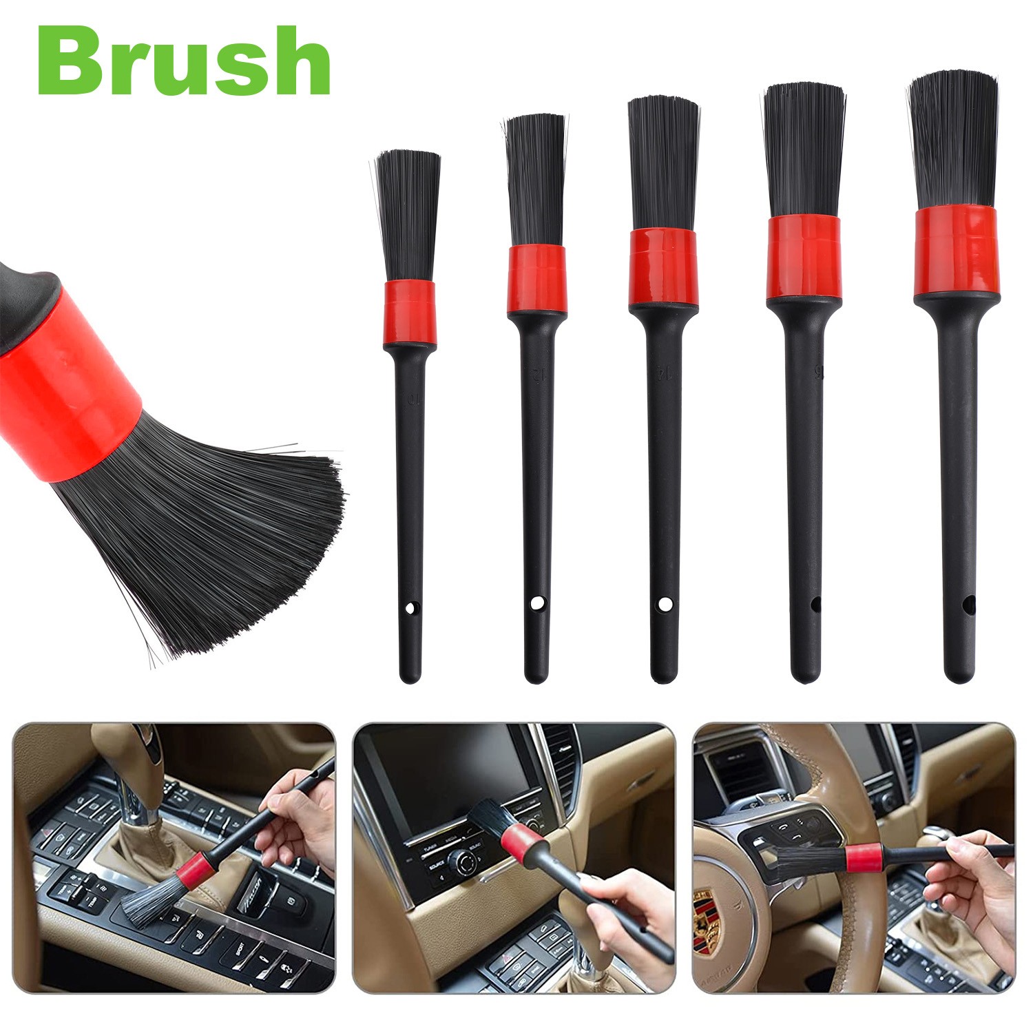 62″ Car Wash Brush with Long Handle, 12PCS for Car RV Truck Boat Wash