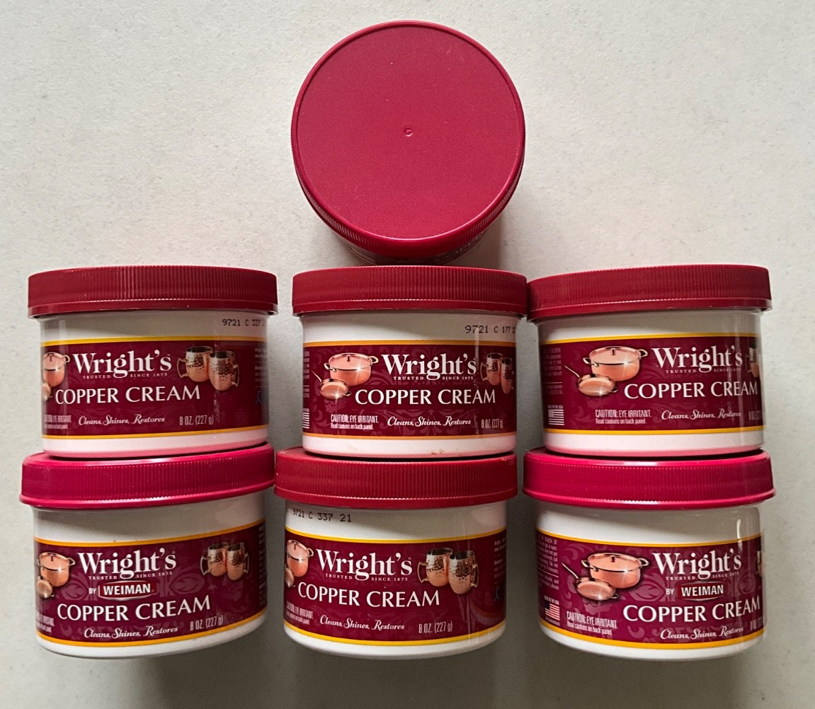 Wright’s Mild Scent Copper Cleaner 8 oz Cream (lot of 7)