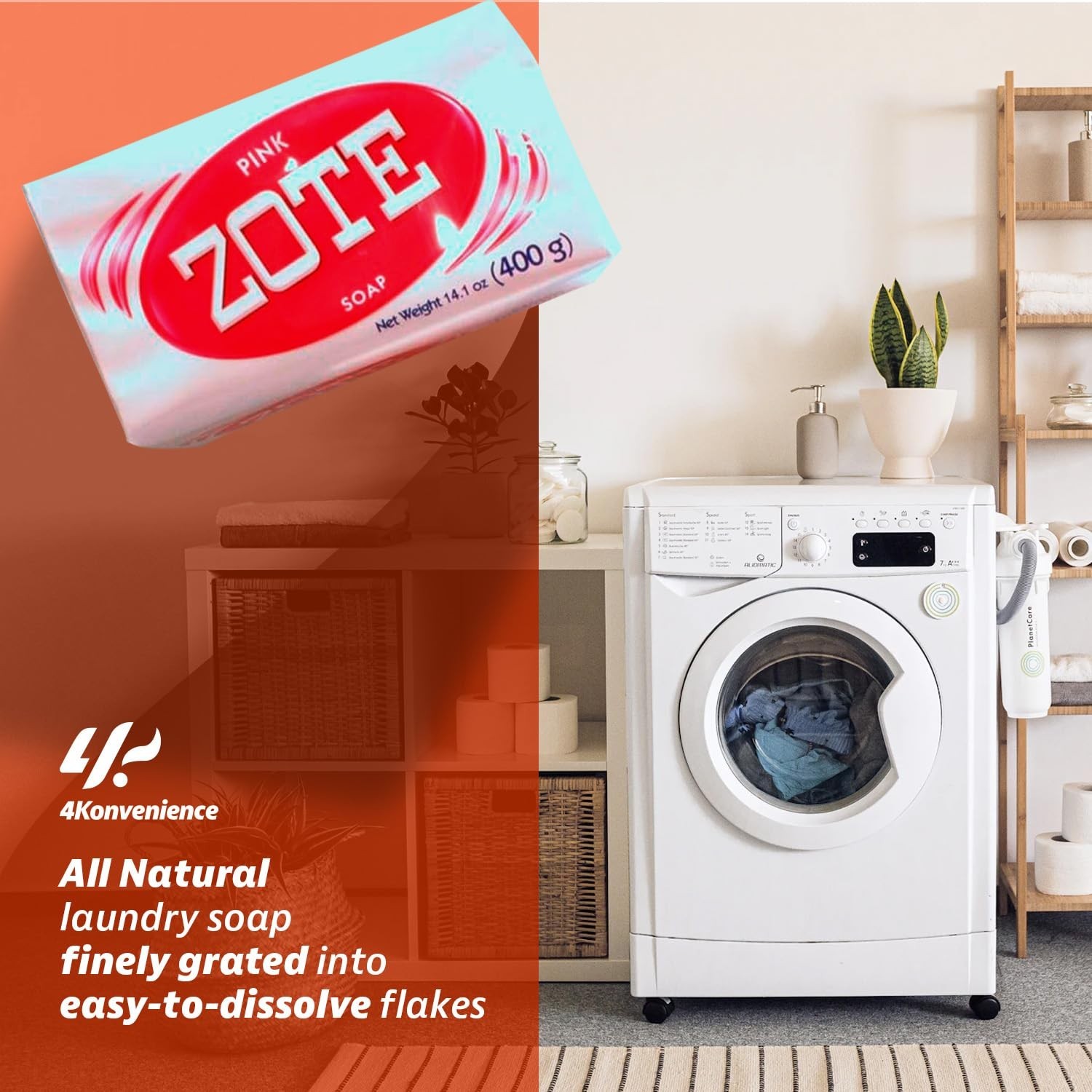 Zote Pink Laundry Soap Bars 14.1oz Stain Remover Washing Clothes Bait (3 Pack)