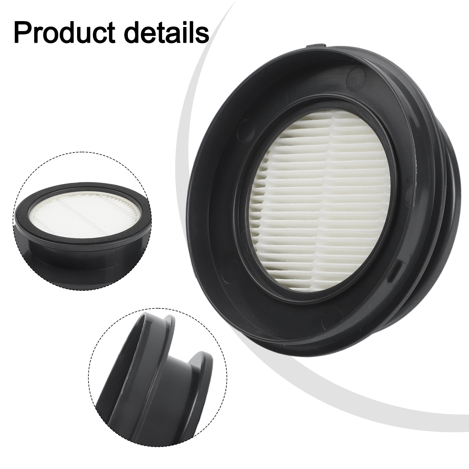 Vacuum Parts HEPA Vacuum Filter Filter Kit Regular Replacement 2-3 Months