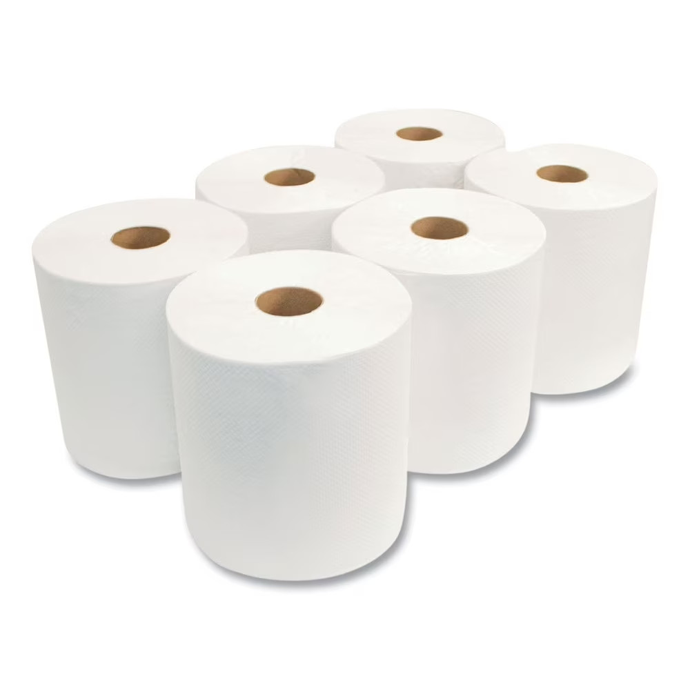Tissue Morsoft Universal Roll Towels, 8″ x 800 ft, White, 6 Rolls/Carton