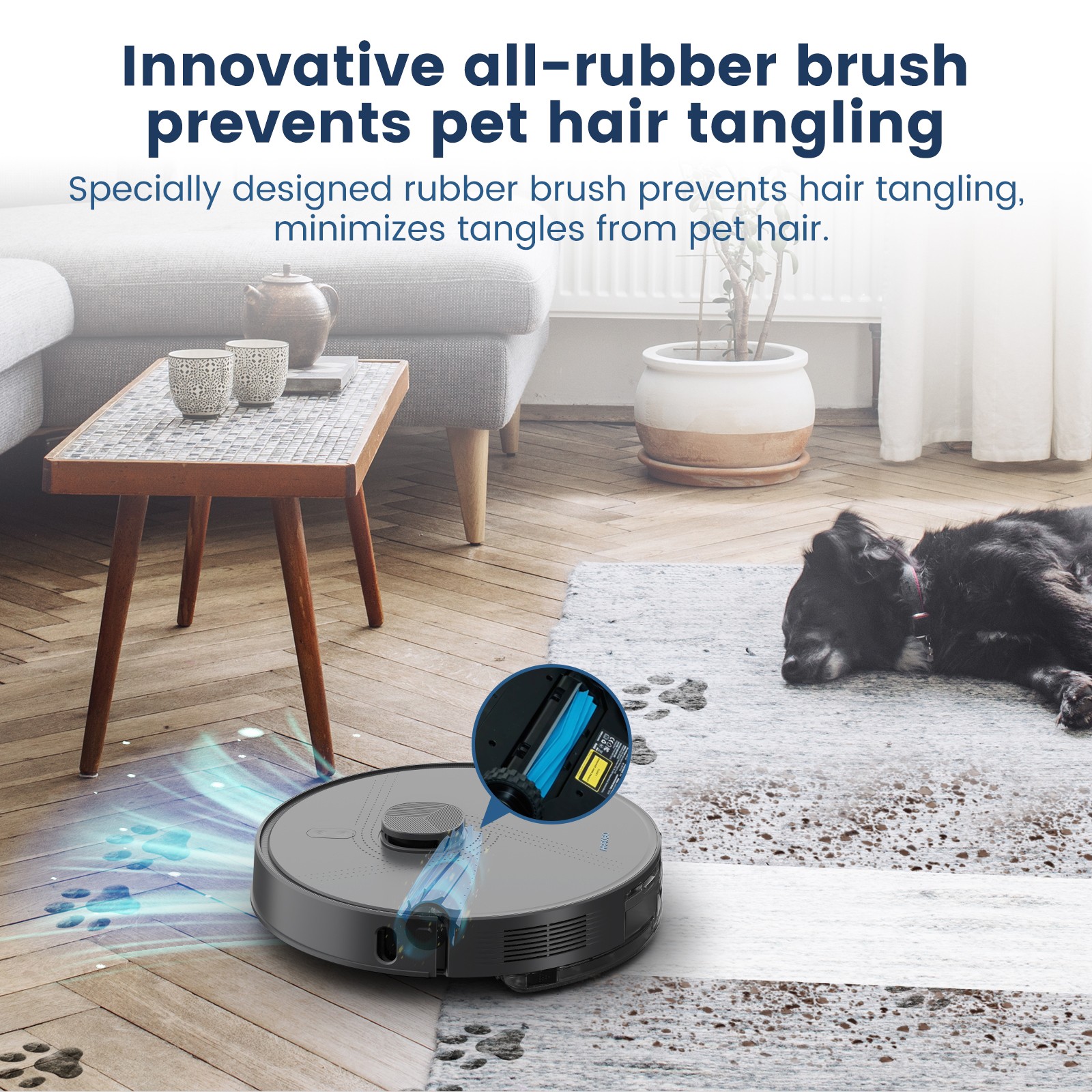 Refurbished AIRROBO L50 Robot Vacuum and Mop Cleaner Self Emptying 10000Pa 4 hrs