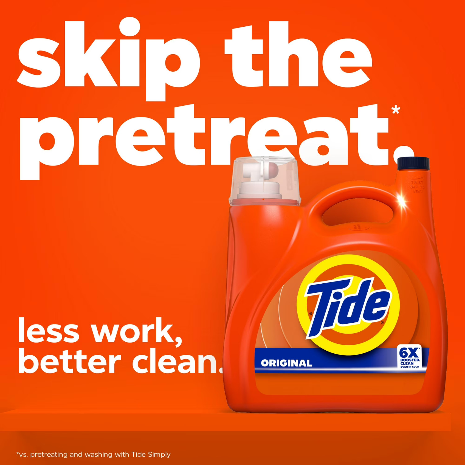 Tide Liquid Laundry Detergent Original Scent HE Compatible 132 fl oz, 100 Loads