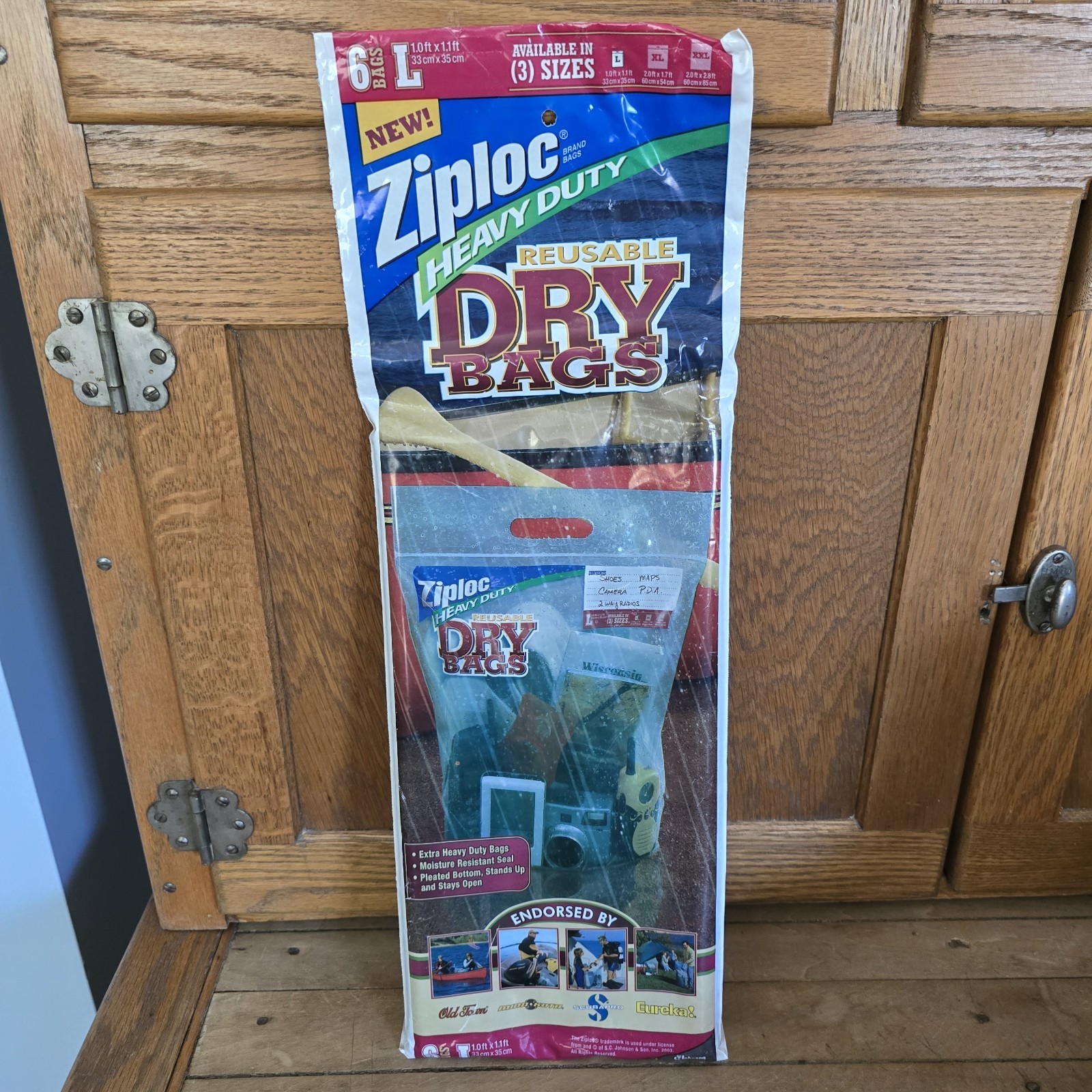 Ziploc Heavy Duty Reusable Dry Bags Size Large 6 Bags 1.1 ft X 1.0 ft Storage