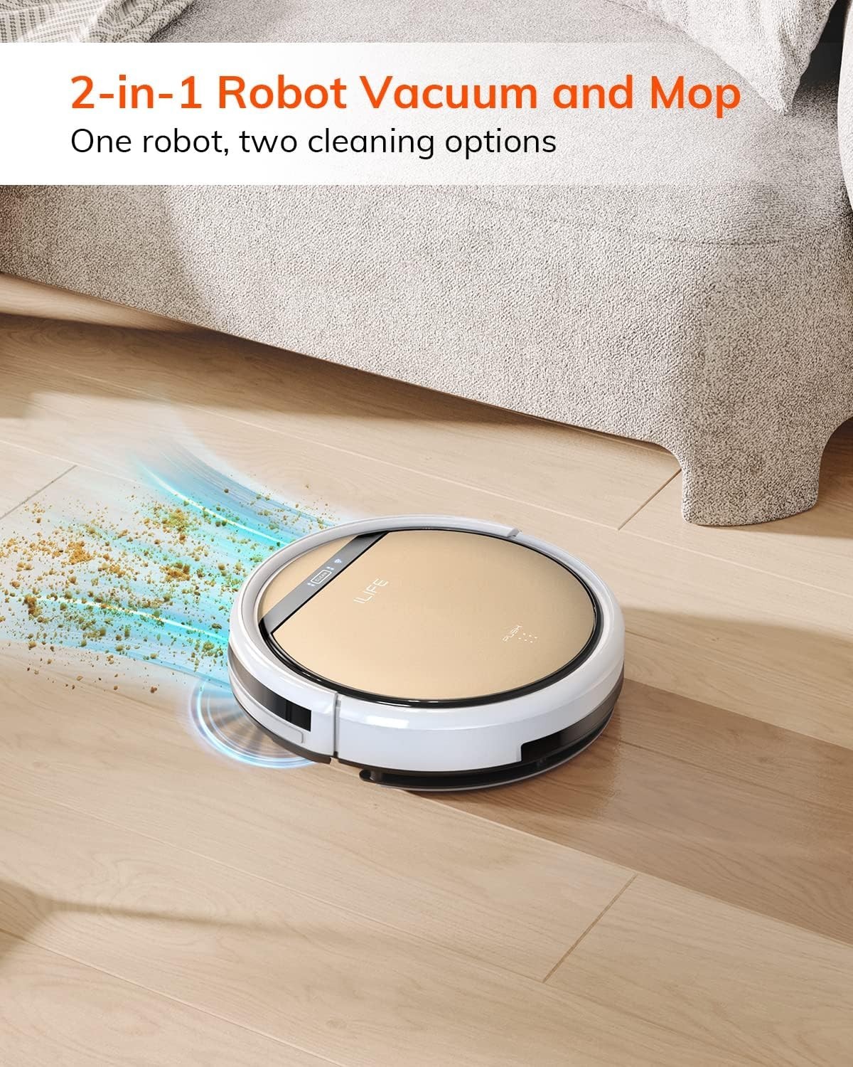 High-Efficiency V5s Plus Robot Mop & Vacuum – Ideal for Hard Floors & Carpets