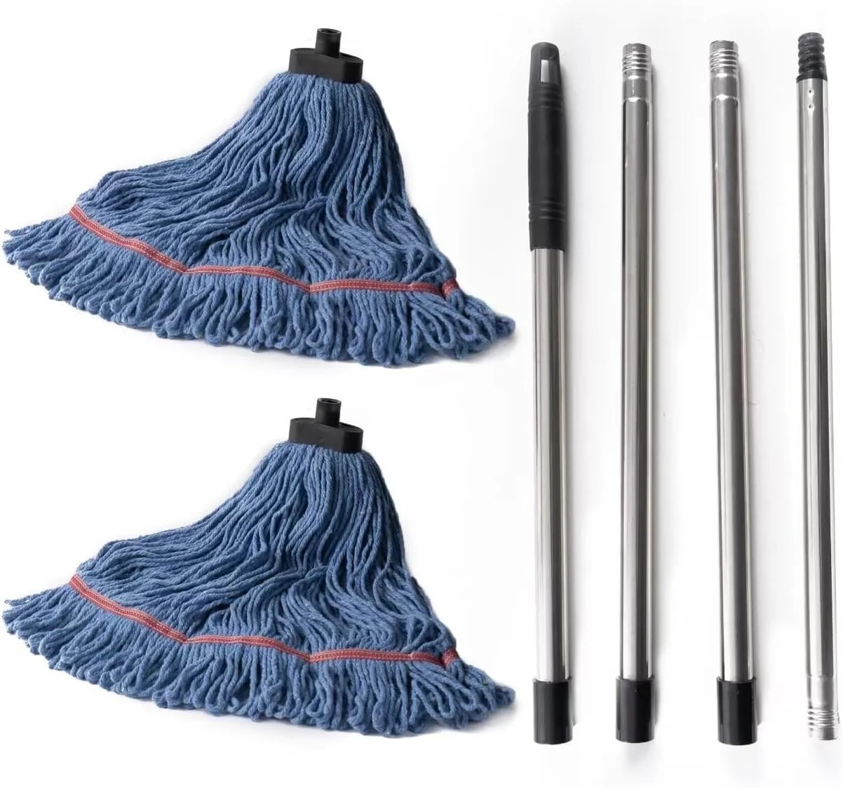 Matthew Large Commercial&Residential Mop Heavy Duty Industrial Mops w/Screw-on h