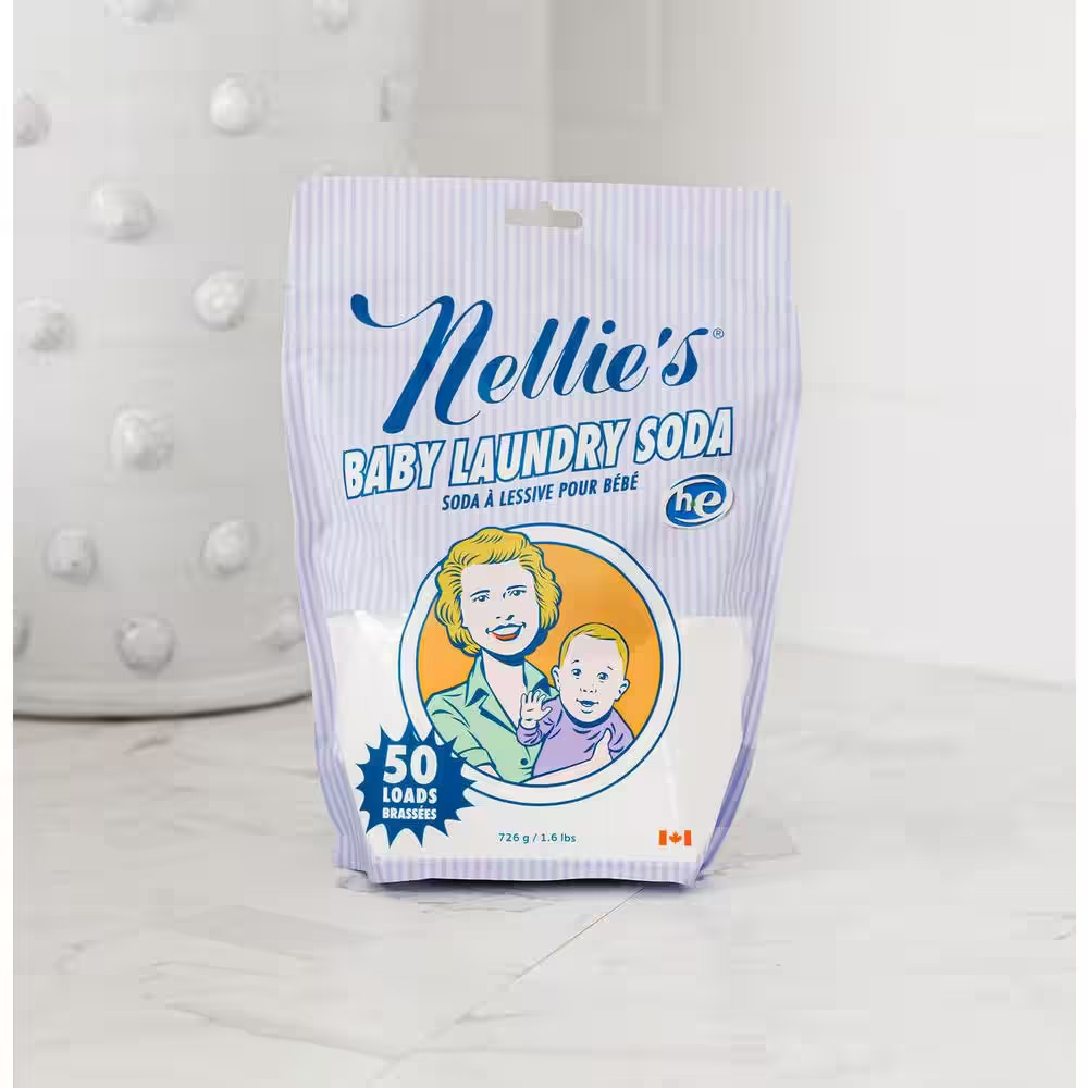 Fragrance Free Powder Laundry Detergent Pouch, Baby Safe, 1.6 Lbs.