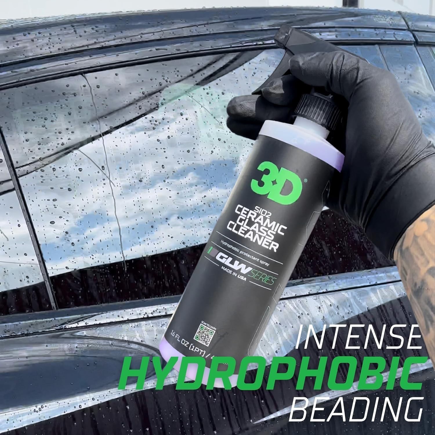 Professional SiO2 Glass Cleaner 1 Gallon – Clear & Protected Windshields Anytime
