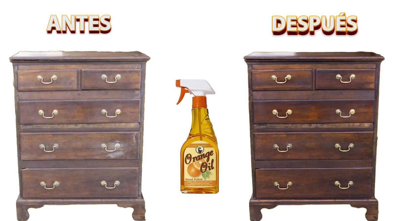 Orange Oil Wood Polish Revitalize Condition Furniture Safe Finished 8 Fl oz