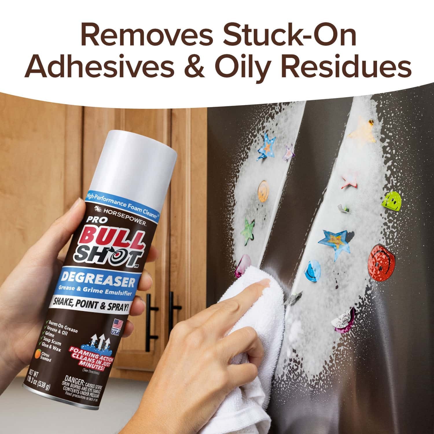 Bull Shot Degreaser Pro Foaming Grime Remover Spray Made in USA