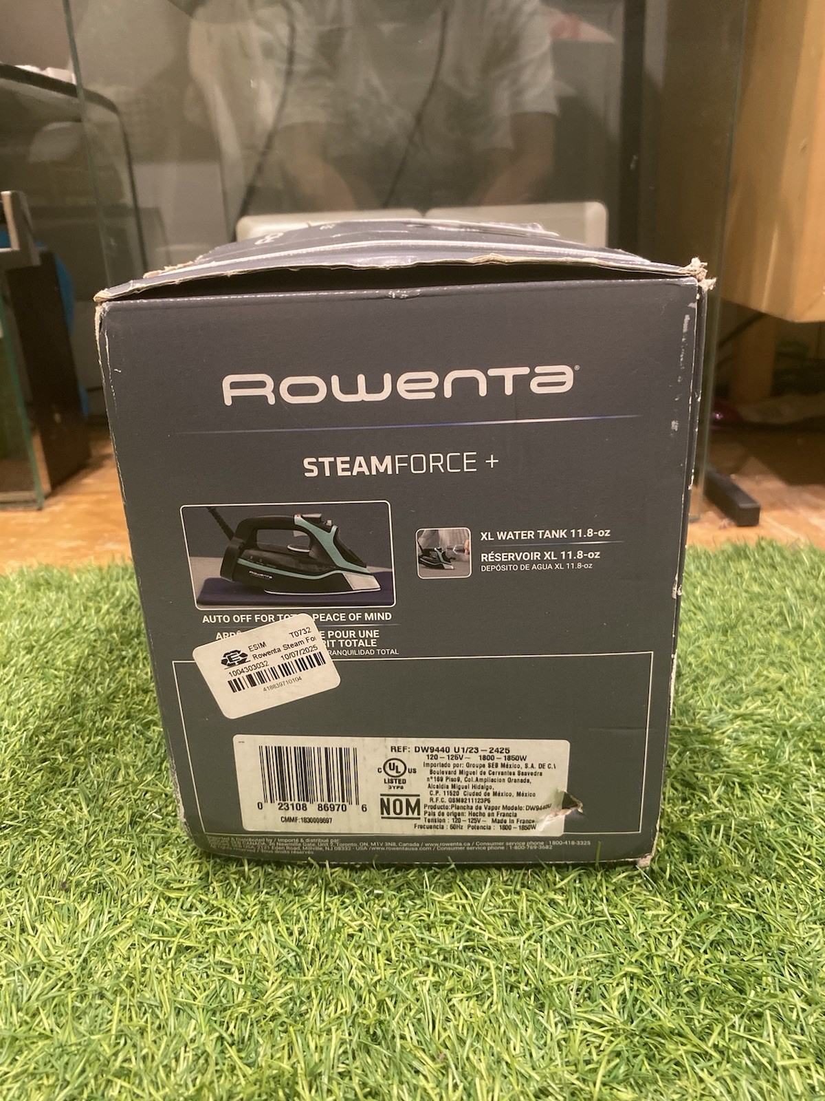 Steam Force + 1850W Iron – Stainless Soleplate, 400 Microsteam Holes Blue New