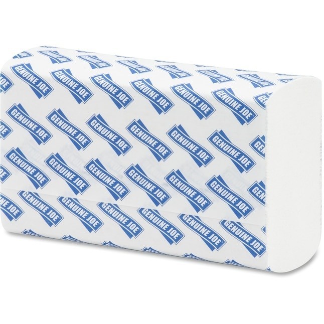 4000 White Paper Multifold Towels Bulk C-Fold Recycled Fiber Genuine Pack of 16