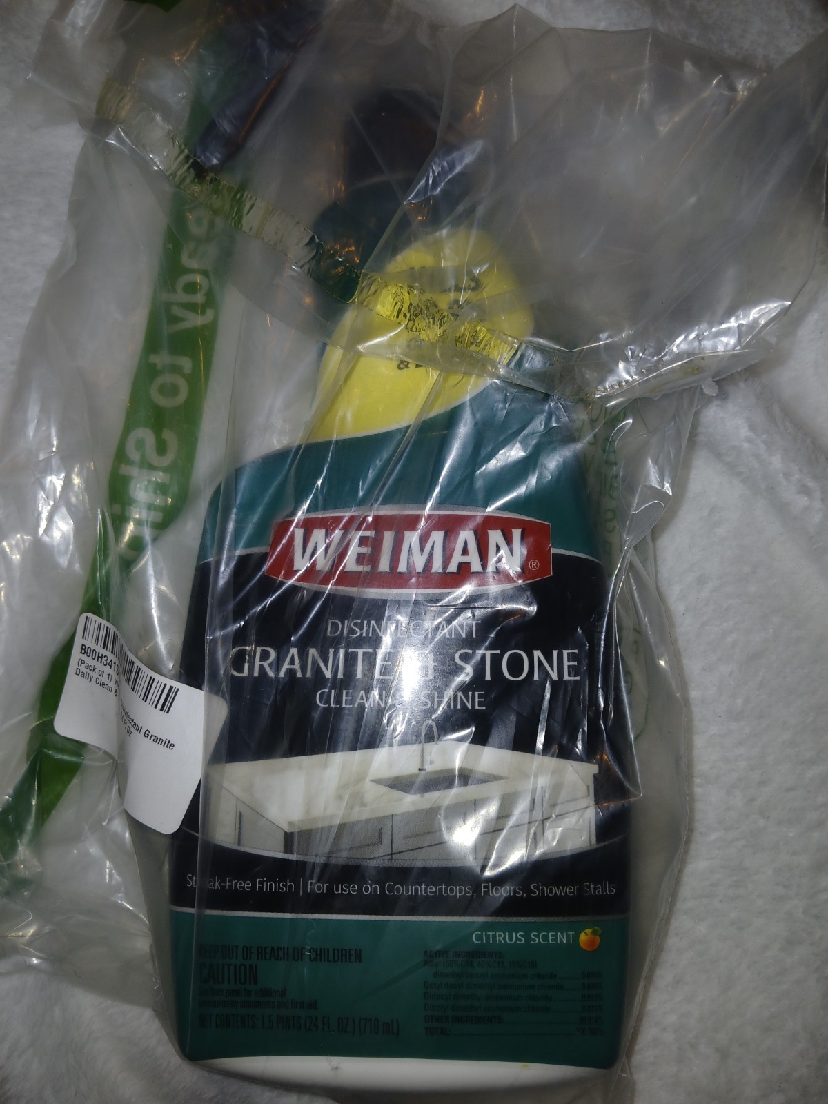 Weiman Granite And Stone Daily Disinfectant 24 Fl Oz, Citrus Scent