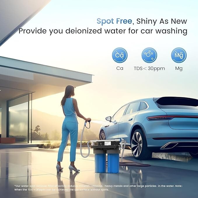 Waterdrop Spotless Car Wash System with Resin, Spot Free,No Towel Drying.