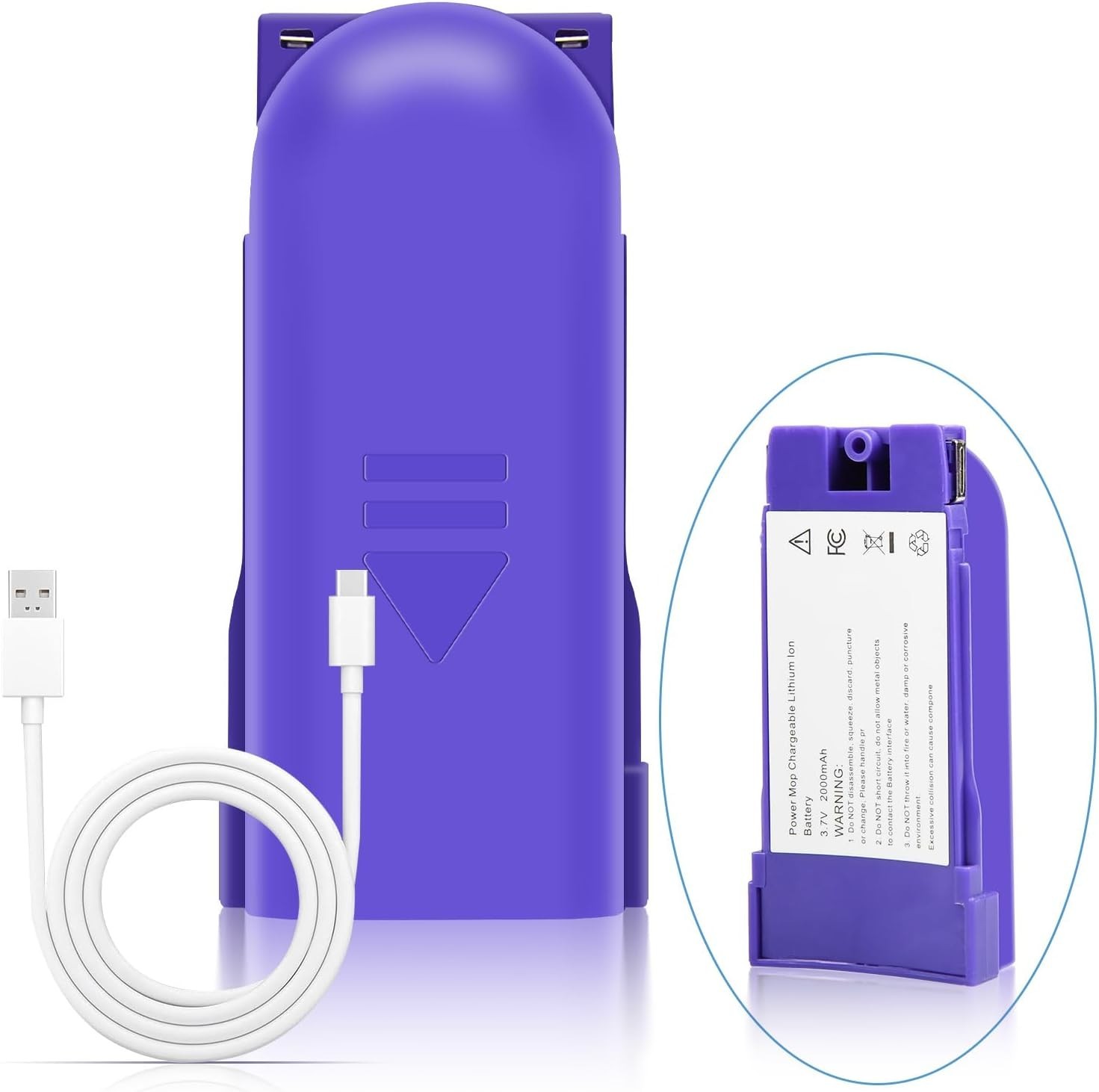 1 Pack Rechargeable Battery Pack Replacement for Swiffer Power Mop, 2000Mah Lith