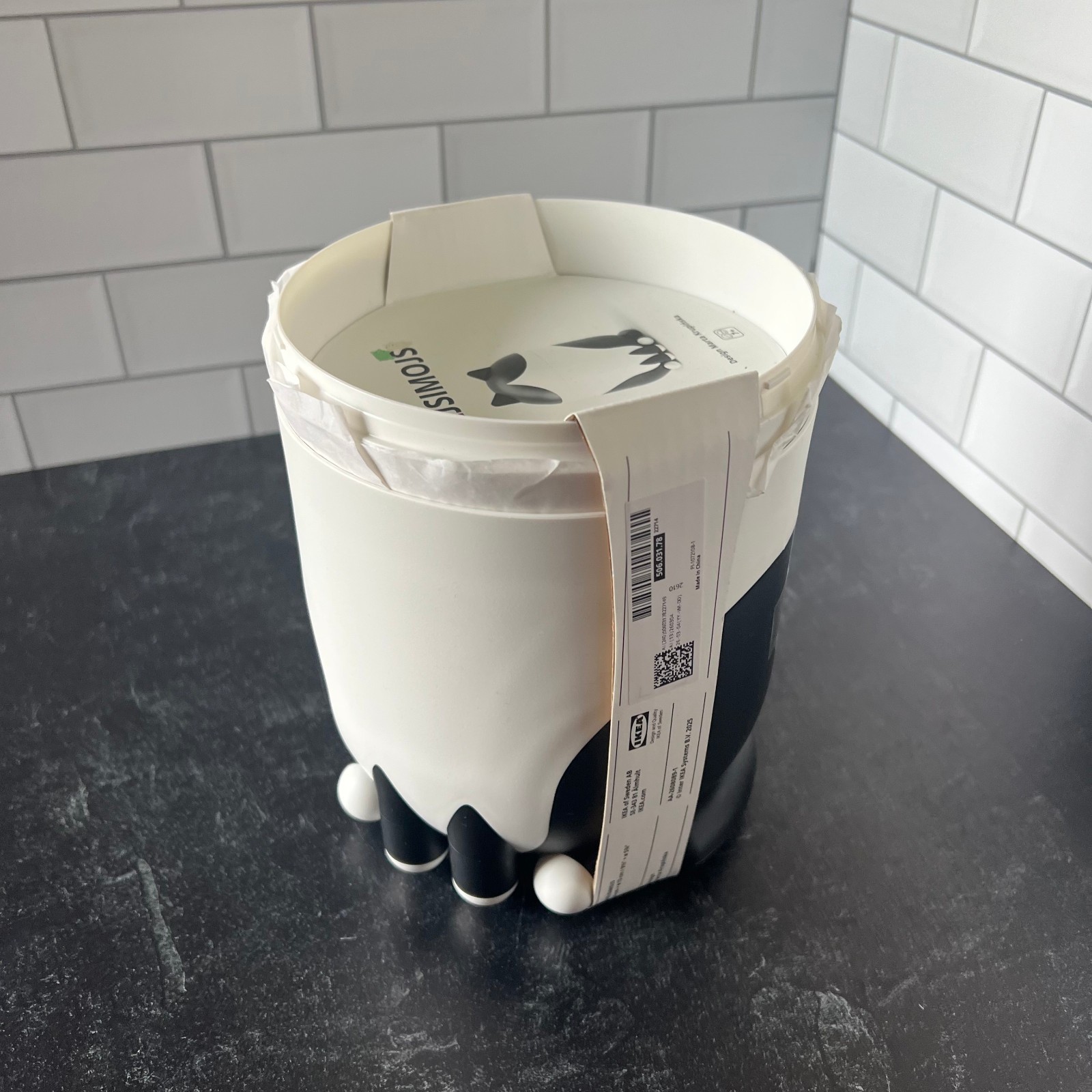 Black and White Tuxedo Cat Storage Container – IKEA GREJSIMOJS NEW