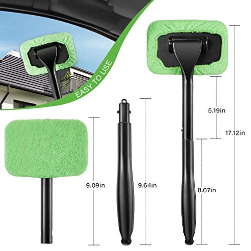 2 Pack Windshield Cleaner Car Window Cleaner Auto Window Cleaner Gray, Green