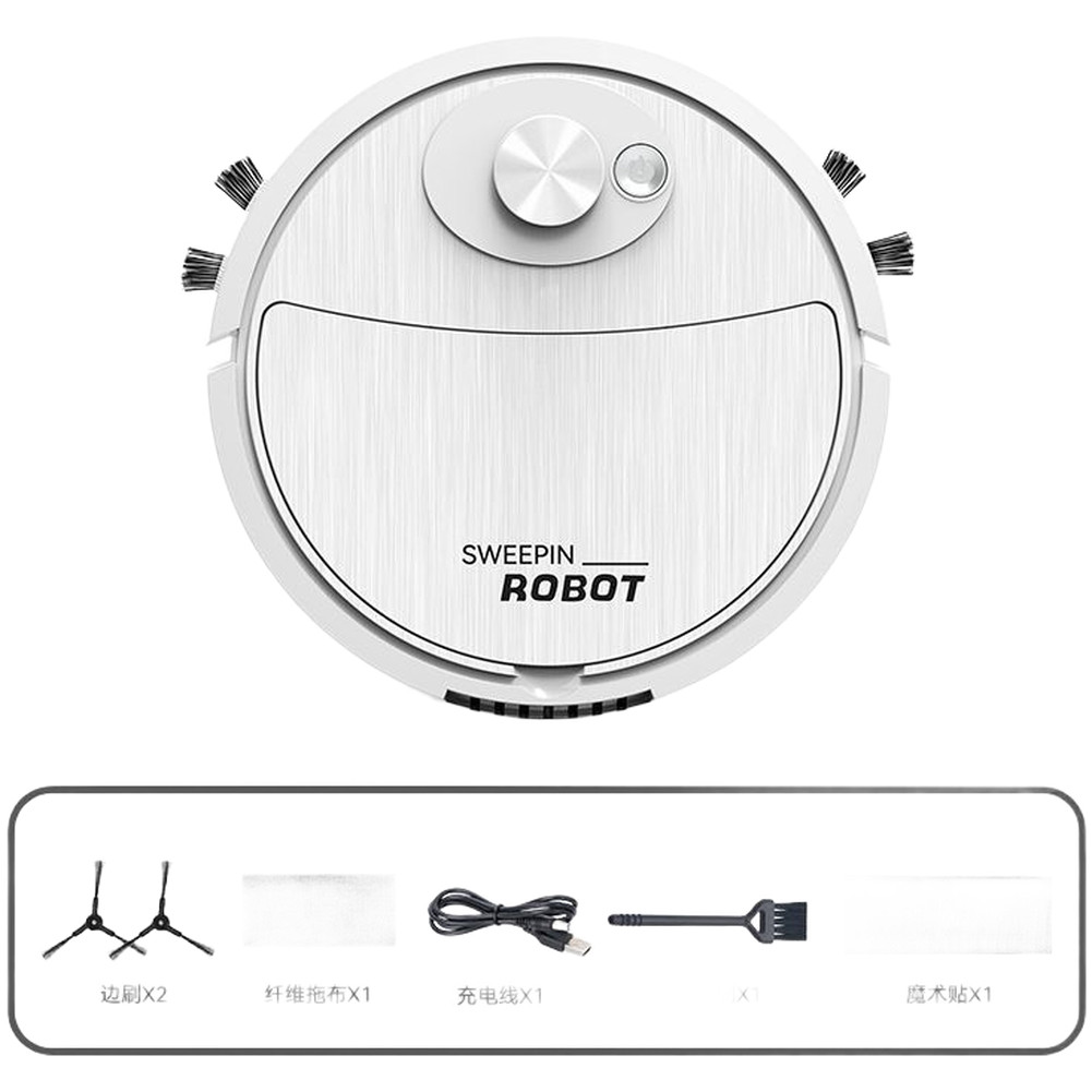Ultra Thin 5.4cm Robot Vacuum Cleaner Mop Sweeper for Home 18×5.4x18cm