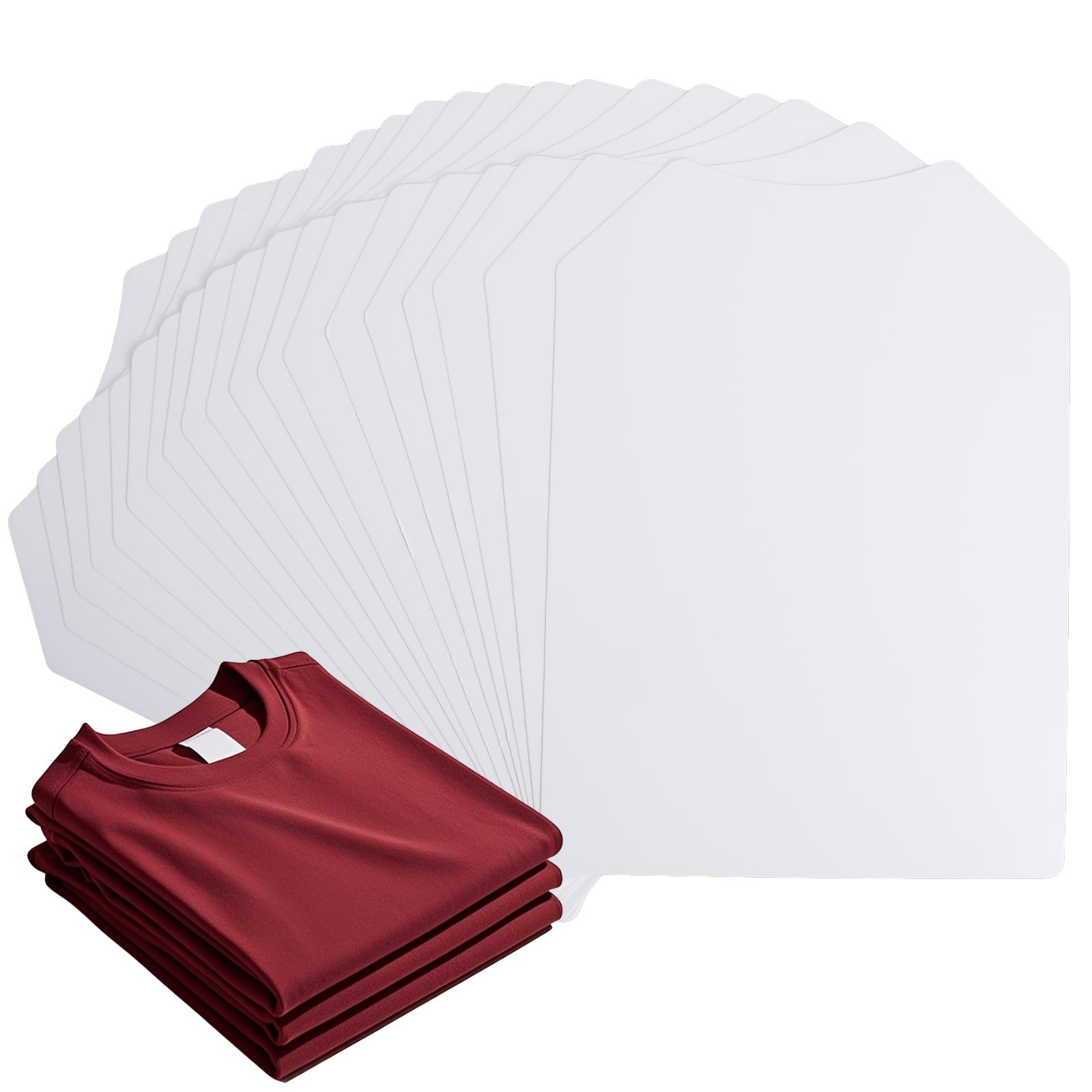 White Cardboard Shirt Insert, 10×13.8 inch, Pack of 25, T Shirt Folder Board …
