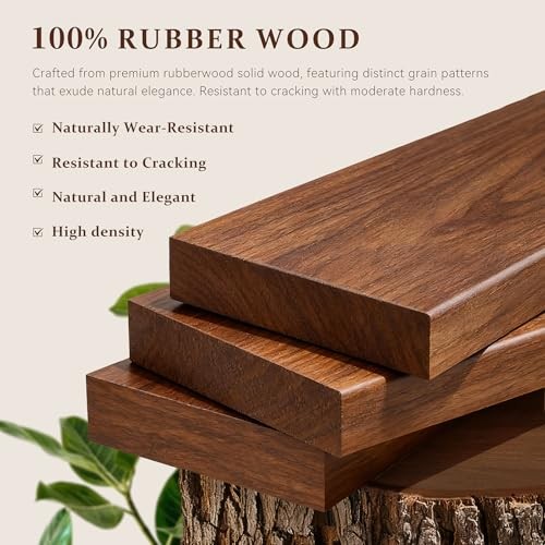 ** NEW Entryway Bench Rack | 3-in-1 Organizer | 11 Hooks | Solid Wood | Brown
