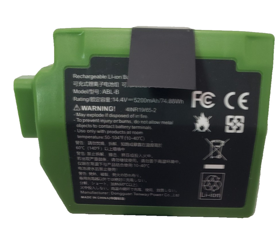 ABL-B 4INR19/65-2 Replacement Sweeper Rechargeable Li-ion Battery for iRobot