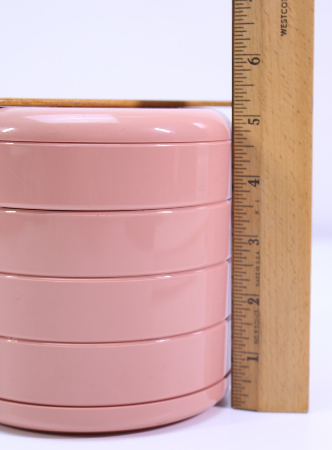 VTG InterDesign Swivel Organizer Mauve 4 Tier USA Circular Container Pink Auth.