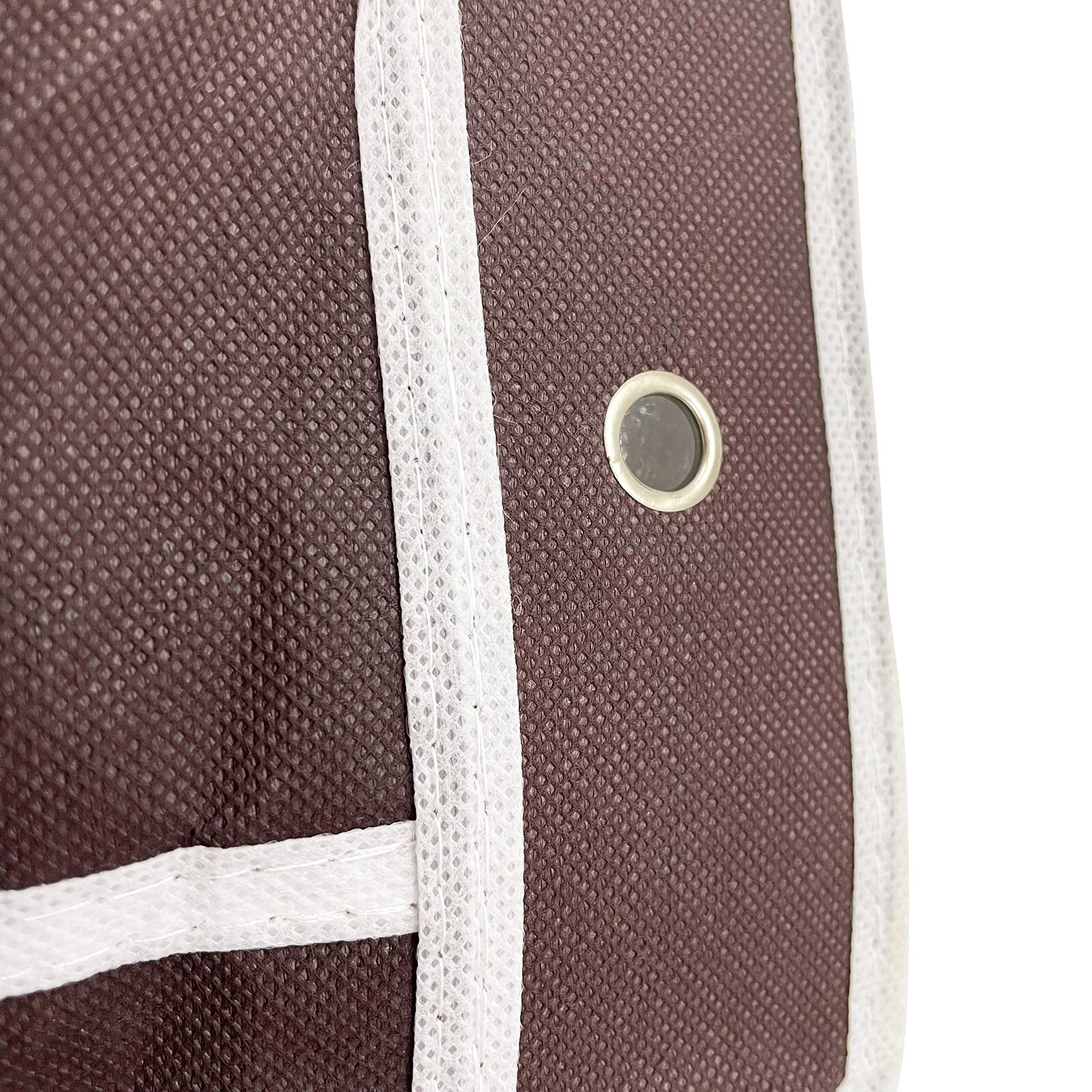 24 Pockets Door Wall Hanging Storage Bag Brown Portable Hanger Bag With Hook