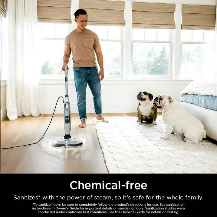 Shark Steam & Scrub Steam Mop, with Steam Blaster Technology, Scrubbing and Sani