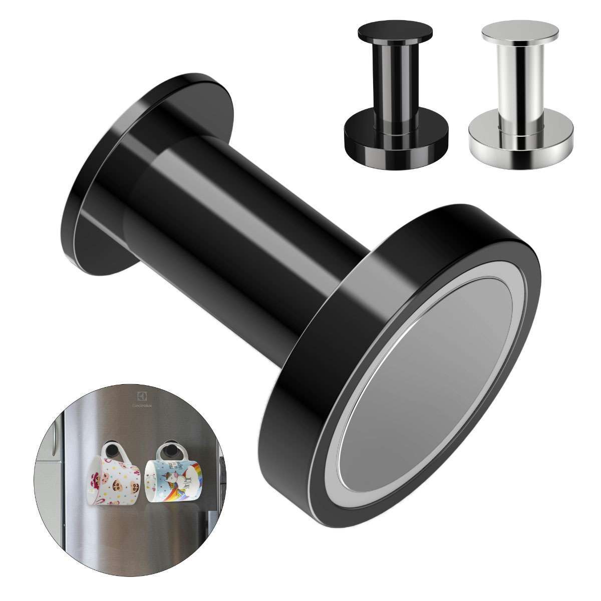 1-2 Pcs Strong Magnetic Hooks for Hanging Coats and Bags100Lbs Magnet Hook Heavy