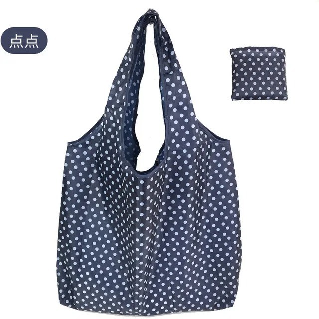 Large Reusable Eco-Friendly Folding Shopping Bag Portable Grocery Foldable Tote
