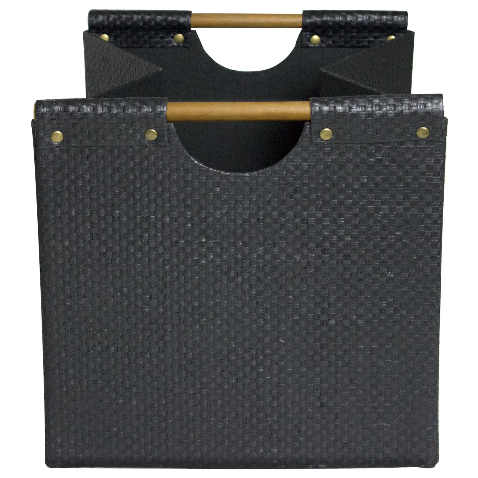 Better Homes & Gardens Fabric Cube Storage Bins (12.75″ x 12.75″), Black Woven,