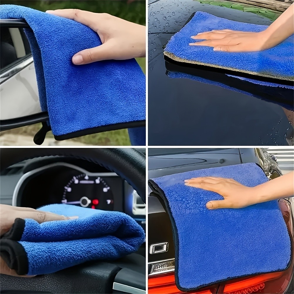 1-10PCS Microfiber Car Cleaning Towels Ultra Absorbent Auto Drying Cloth