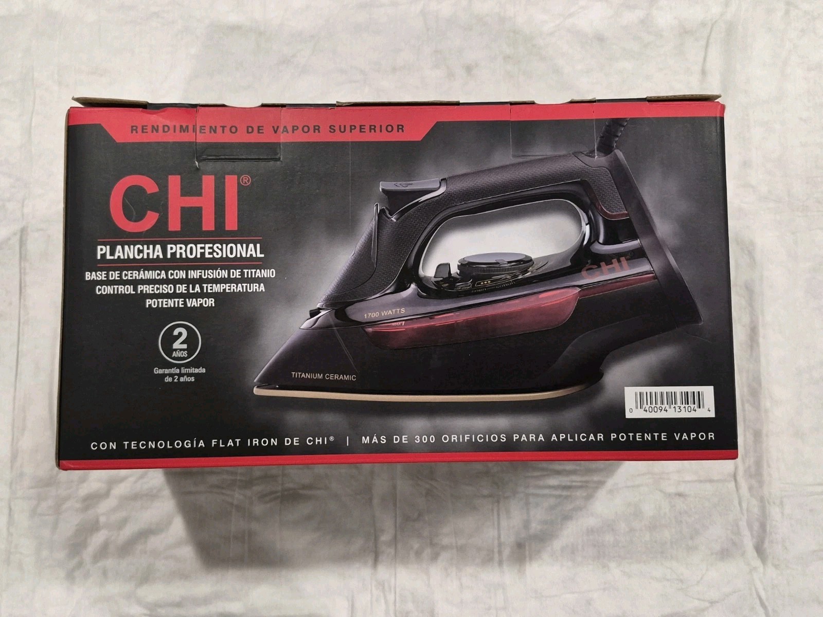 CHI Steam Professional Iron for Clothes with Vertical Steam Burst