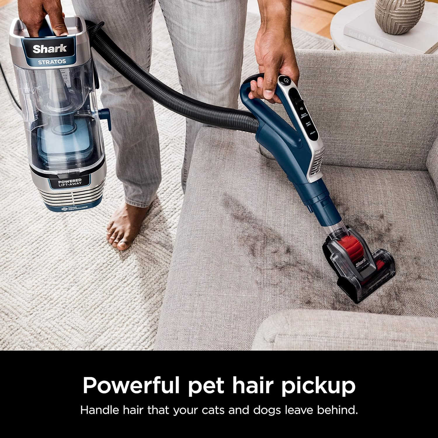 Shark Stratos Upright Vacuum with DuoClean, HairPro & Self-Cleaning Brushroll