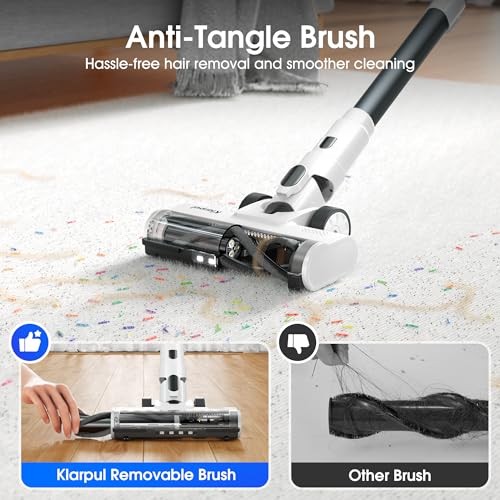 Cordless Vacuum Cleaner, 2 Batteries 140 Mins Runtime 600W 50Kpa Stick Vacuum