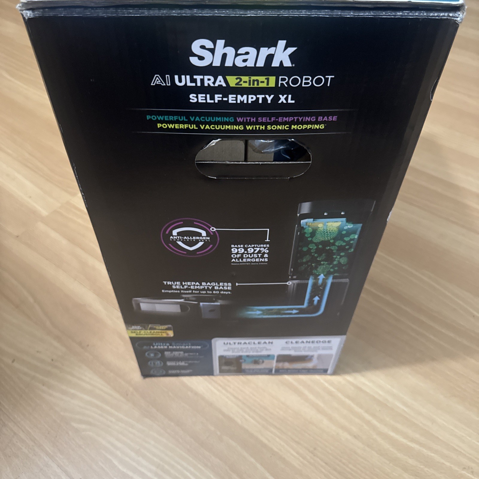 Shark AI Ultra RV2610WA 2-in-1 Robot Vacuum & Mop with XL HEPA Self-Empty Base