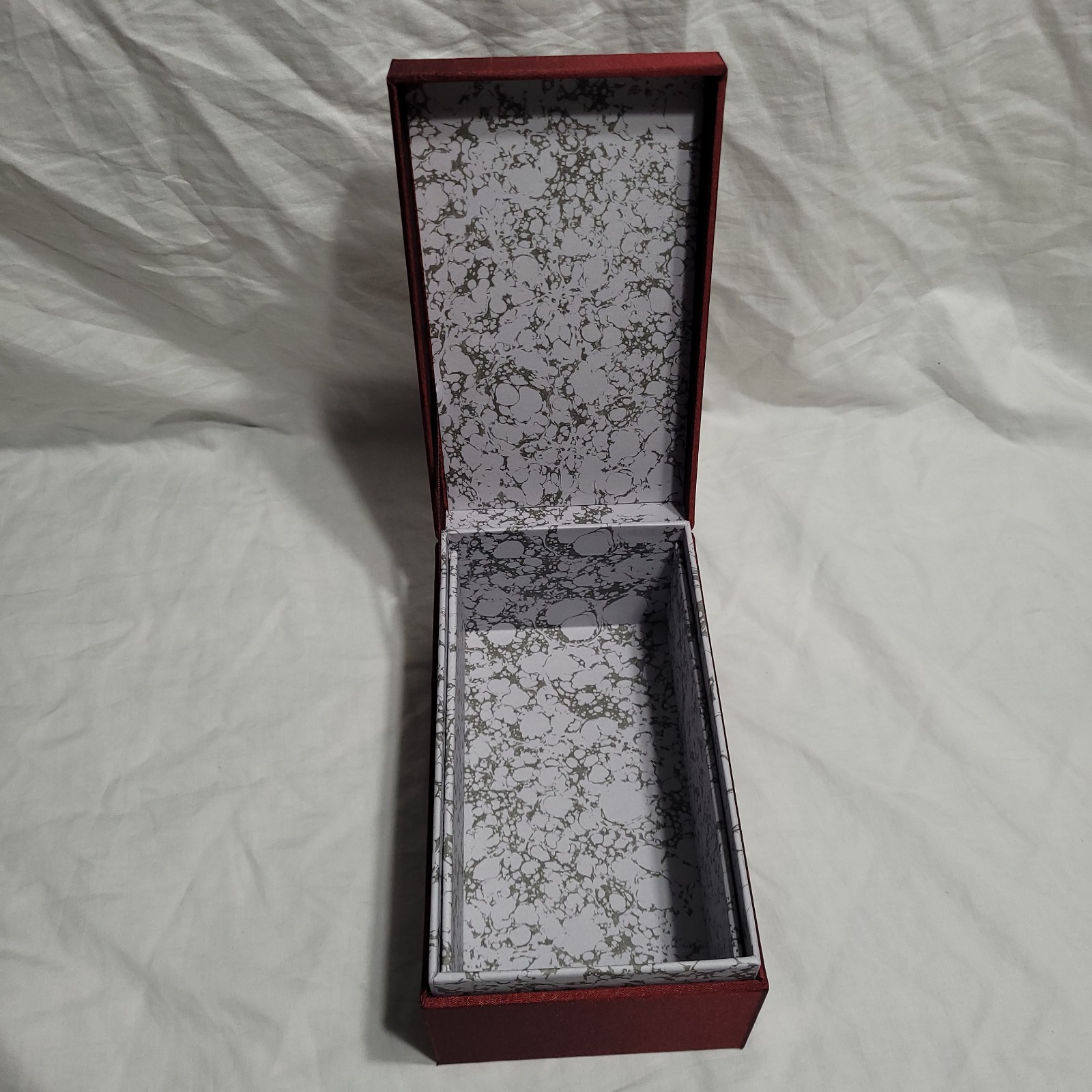 Jacques Marie Mage Gift Box Hard Case Glasses Red Silver Logo 7.75 x 4.5 in