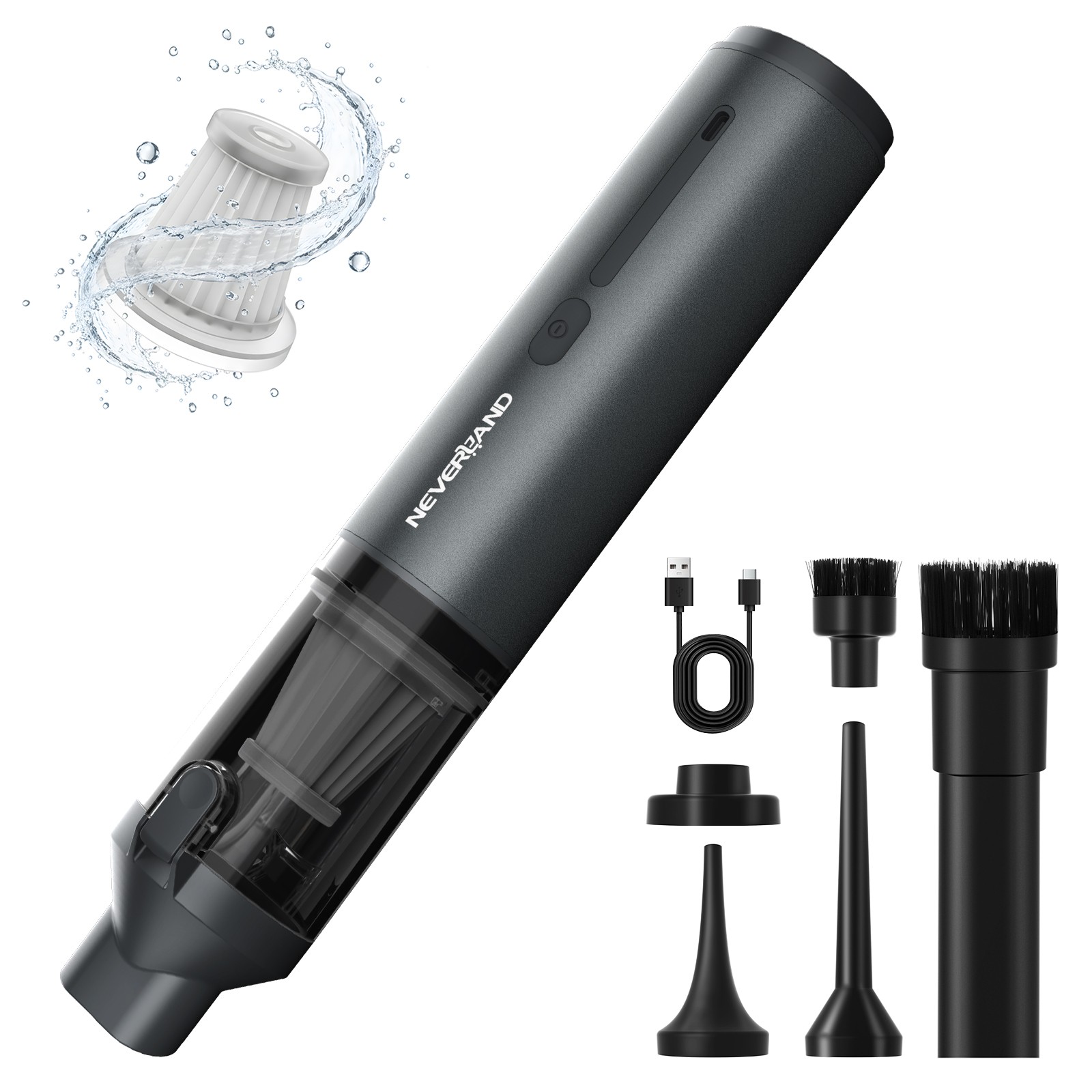 Car Vacuum Cleaner Blower Handheld Cordless 100W 82000rpm Speed High Power 11.1V